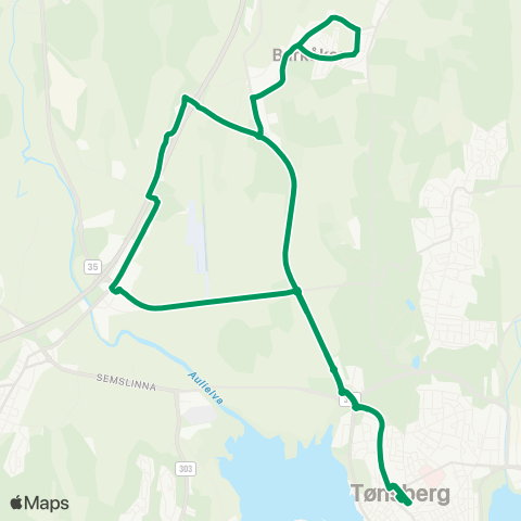 VKT - Vestfold Kollektivtrafikk Barkåker map