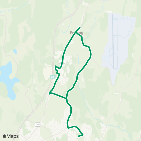 VKT - Vestfold Kollektivtrafikk Fevang-Sandefjord map