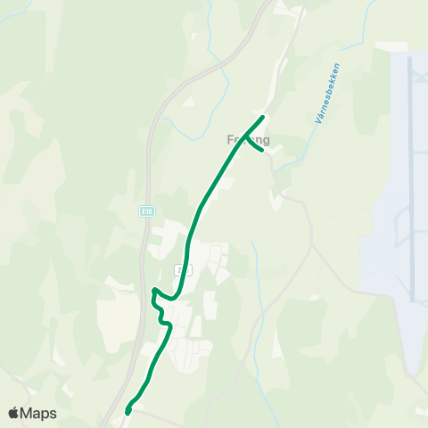 VKT - Vestfold Kollektivtrafikk Fevang-Klinestad map