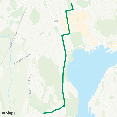 VKT - Vestfold Kollektivtrafikk Ranvik u skole-Sandefjord map