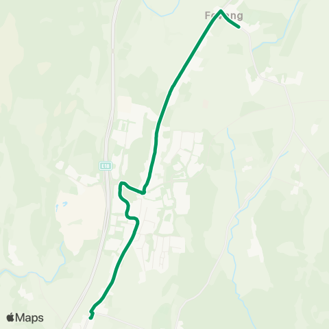 VKT - Vestfold Kollektivtrafikk Kullerød-Fevang skole map