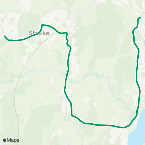 VKT - Vestfold Kollektivtrafikk Åsly-Stokke map