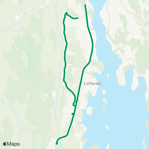VKT - Vestfold Kollektivtrafikk Ranvik-Hystad map