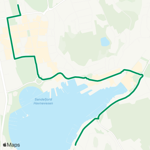 VKT - Vestfold Kollektivtrafikk Framnes BI-Sandefjord map