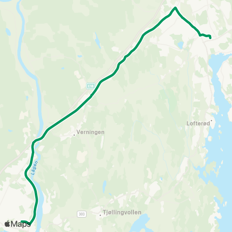 VKT - Vestfold Kollektivtrafikk Thor Hvgs-Sandefjord map