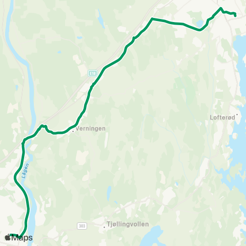 VKT - Vestfold Kollektivtrafikk Sandefjord-Verningen-THVG map