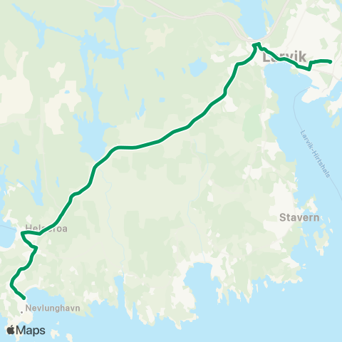 VKT - Vestfold Kollektivtrafikk Larvik-Nevlunghavn map