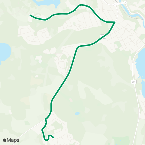 VKT - Vestfold Kollektivtrafikk Tvetenåsen-Sky skole map