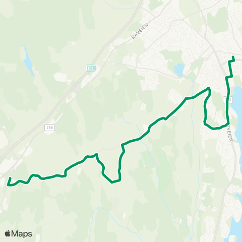VKT - Vestfold Kollektivtrafikk Sandefjord-Himberg map