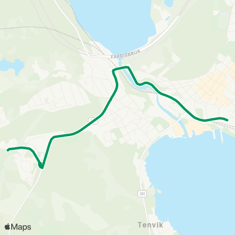 VKT - Vestfold Kollektivtrafikk Ra-Larvik map