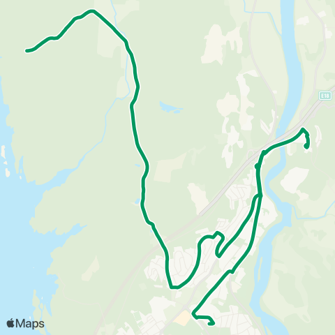 VKT - Vestfold Kollektivtrafikk Hedrum-Ono snuplass map
