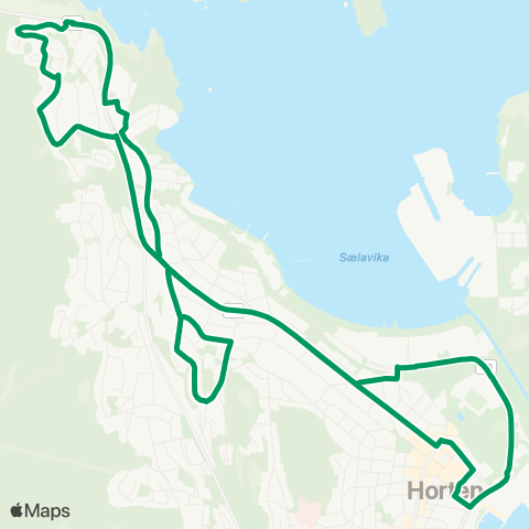 VKT - Vestfold Kollektivtrafikk Skavli-Evjeåsen map