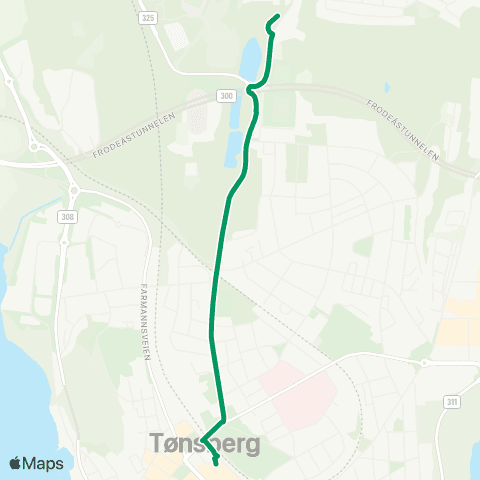 VKT - Vestfold Kollektivtrafikk Greveskogen vgs-Tønsberg map