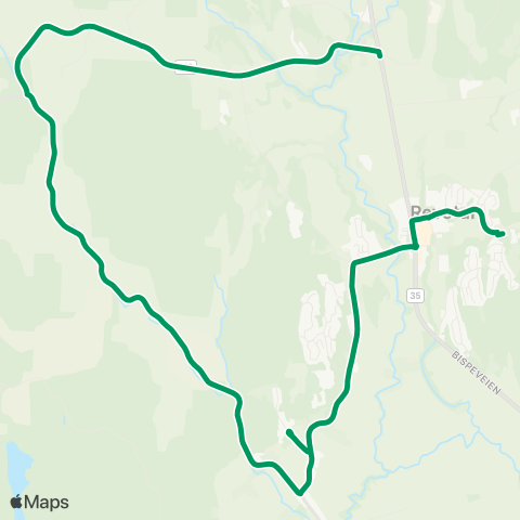 VKT - Vestfold Kollektivtrafikk Fossan-Ramnes-Røråstoppen map