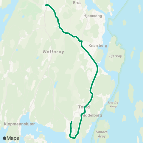 VKT - Vestfold Kollektivtrafikk Movik-Borgheim map