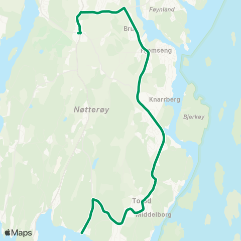 VKT - Vestfold Kollektivtrafikk Borgheim-Strengsdal map