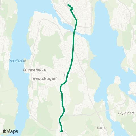VKT - Vestfold Kollektivtrafikk Færder vgs-Tønsberg map