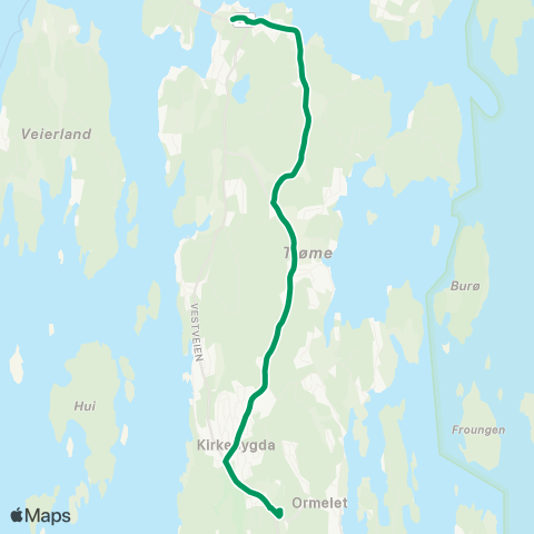 VKT - Vestfold Kollektivtrafikk Lindhøy-Grimestad-Sundene map