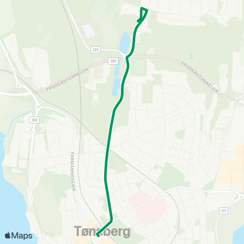 VKT - Vestfold Kollektivtrafikk Tønsberg-Greveskogen map