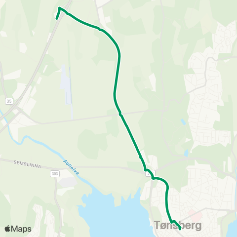 VKT - Vestfold Kollektivtrafikk Nauen-Tønsberg map