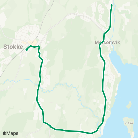 VKT - Vestfold Kollektivtrafikk Melsom-Sandskje-Stokke map