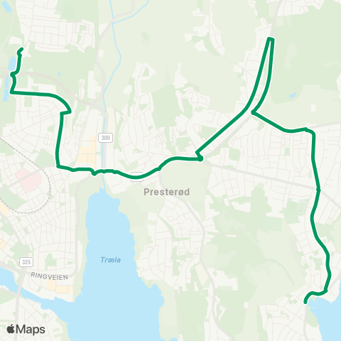 VKT - Vestfold Kollektivtrafikk Greveskogen-Helodden map