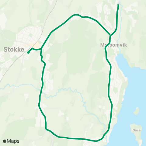 VKT - Vestfold Kollektivtrafikk Melsom-Sandskje-Stokke map
