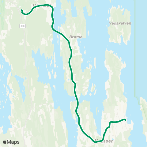 VKT - Vestfold Kollektivtrafikk Lindhøy-Sandøysund map