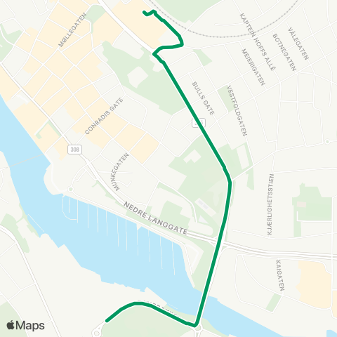 VKT - Vestfold Kollektivtrafikk Tønsberg-Færder vgs map