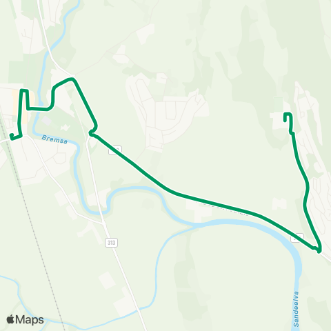VKT - Vestfold Kollektivtrafikk Sande st-Sande vgs map
