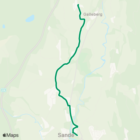 VKT - Vestfold Kollektivtrafikk Haga-Galleberg map
