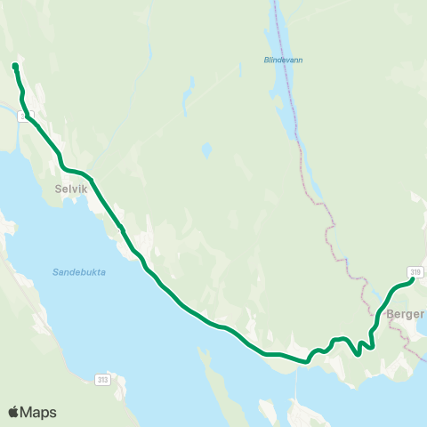 VKT - Vestfold Kollektivtrafikk Bergeråsen-Sande vgs map