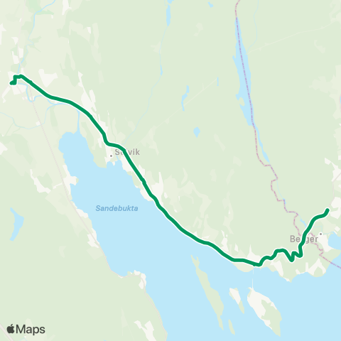 VKT - Vestfold Kollektivtrafikk Bjerkøya-Haga skole-San map