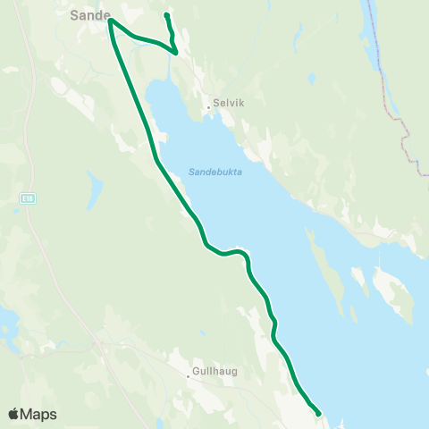 VKT - Vestfold Kollektivtrafikk Holmestrand-Sande vgs map