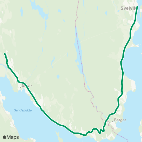 VKT - Vestfold Kollektivtrafikk Sande Vgs-Svelvik-Mariås map