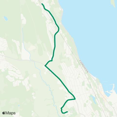 VKT - Vestfold Kollektivtrafikk Kleiverud-Gjøklep usk map