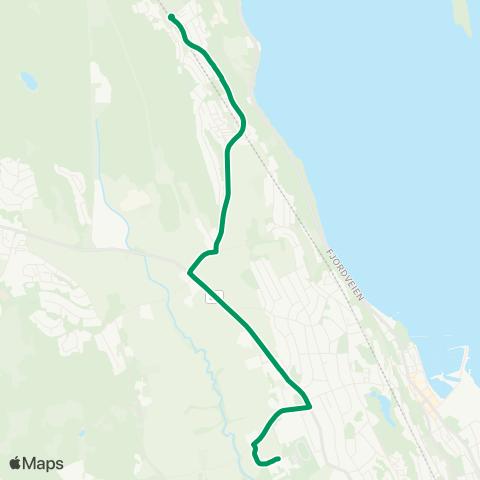 VKT - Vestfold Kollektivtrafikk Gjøklep usk-Kleiverud map