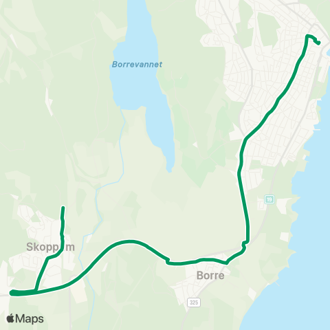 VKT - Vestfold Kollektivtrafikk Horten-Skoppum map