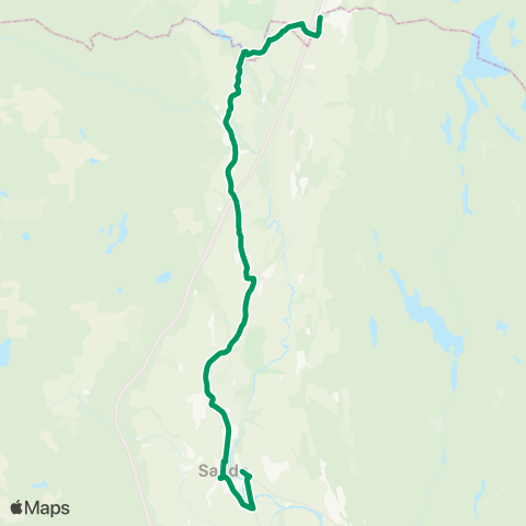VKT - Vestfold Kollektivtrafikk Kjeldås-Sande map