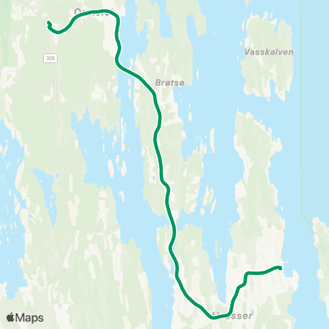 VKT - Vestfold Kollektivtrafikk Lindhøy skole-Sandøysund map