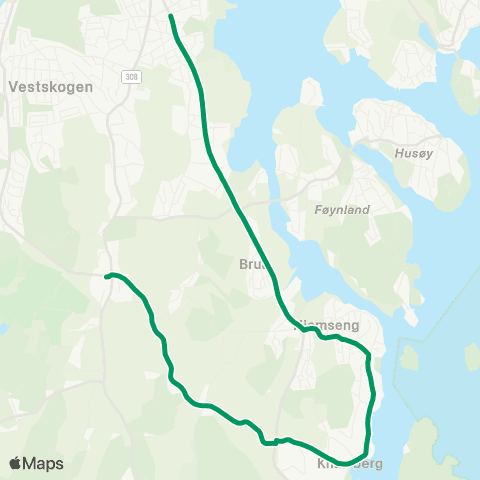 VKT - Vestfold Kollektivtrafikk Teie-Knarberg-Borgheim usk map