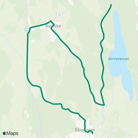VKT - Vestfold Kollektivtrafikk Lysheim-Nykirke-Vikveien map