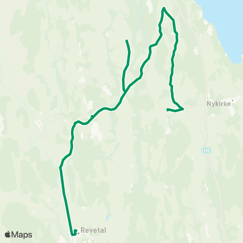VKT - Vestfold Kollektivtrafikk Revetal-Kirkevold-Grettebygd map