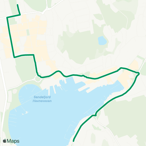 VKT - Vestfold Kollektivtrafikk Framnes BI-Sandefjord map