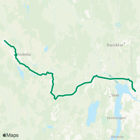 VKT - Vestfold Kollektivtrafikk Tønsberg-Fossnes-Andebu map