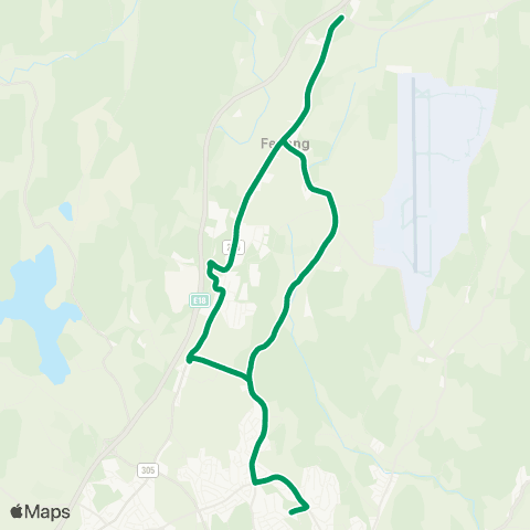 VKT - Vestfold Kollektivtrafikk Fevang-Breidablikk usk map