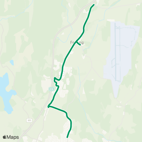 VKT - Vestfold Kollektivtrafikk Fevang skole-Åbol map