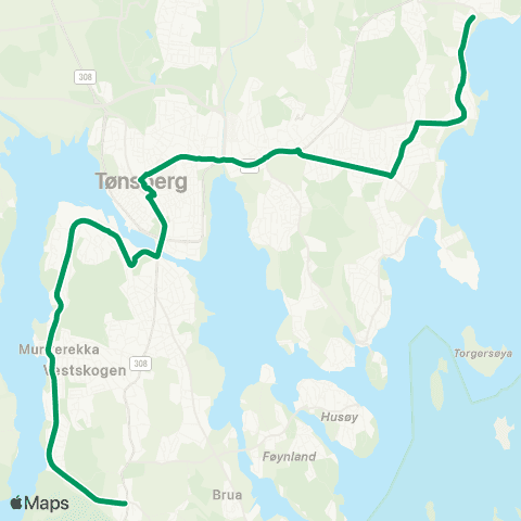 VKT - Vestfold Kollektivtrafikk Borgheim-Tønsberg-Skallevold map