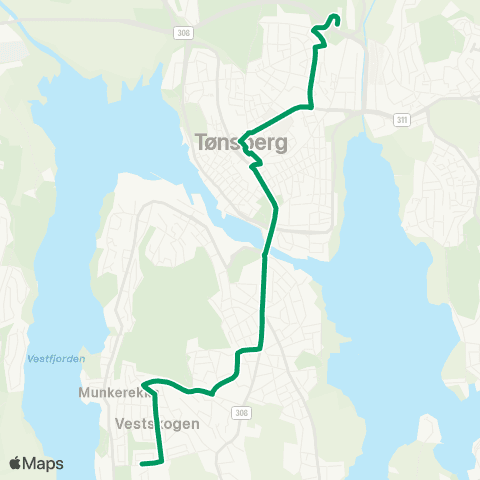 VKT - Vestfold Kollektivtrafikk Vestkogen-Tønsberg-Solvang map