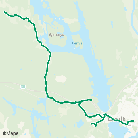 VKT - Vestfold Kollektivtrafikk Larvik-Kjose map